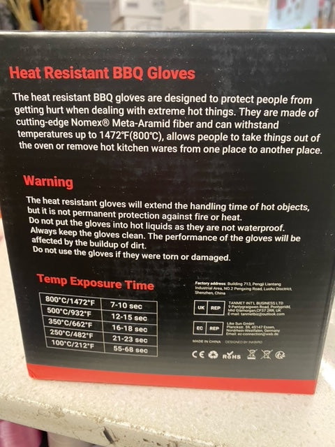 Super High Temp BBQ Gloves Aramid Fibre – BBQ's and More NZ