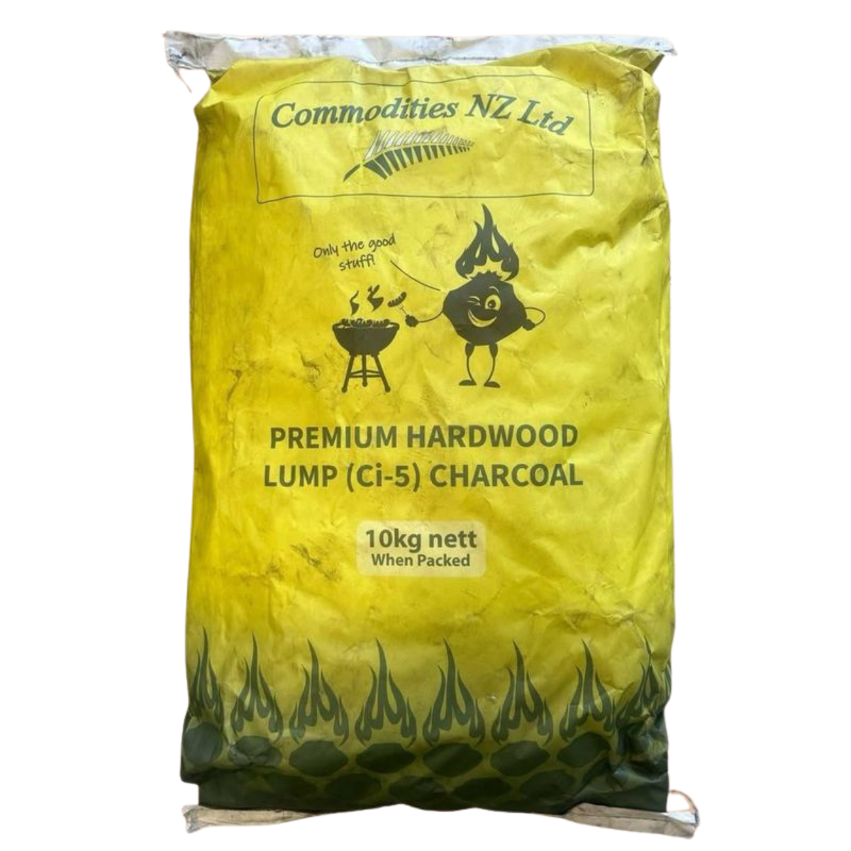 Commodities NZ Premium Hardwood Lump (Ci-5) Charcoal 10kg