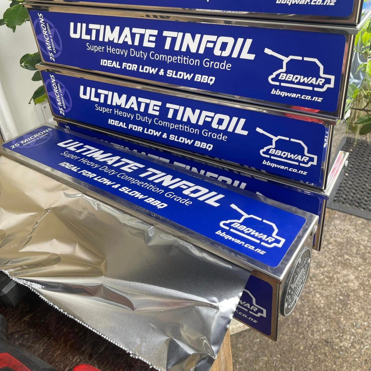 Stainless steel Tinfoil box – bbqwar.co.nz