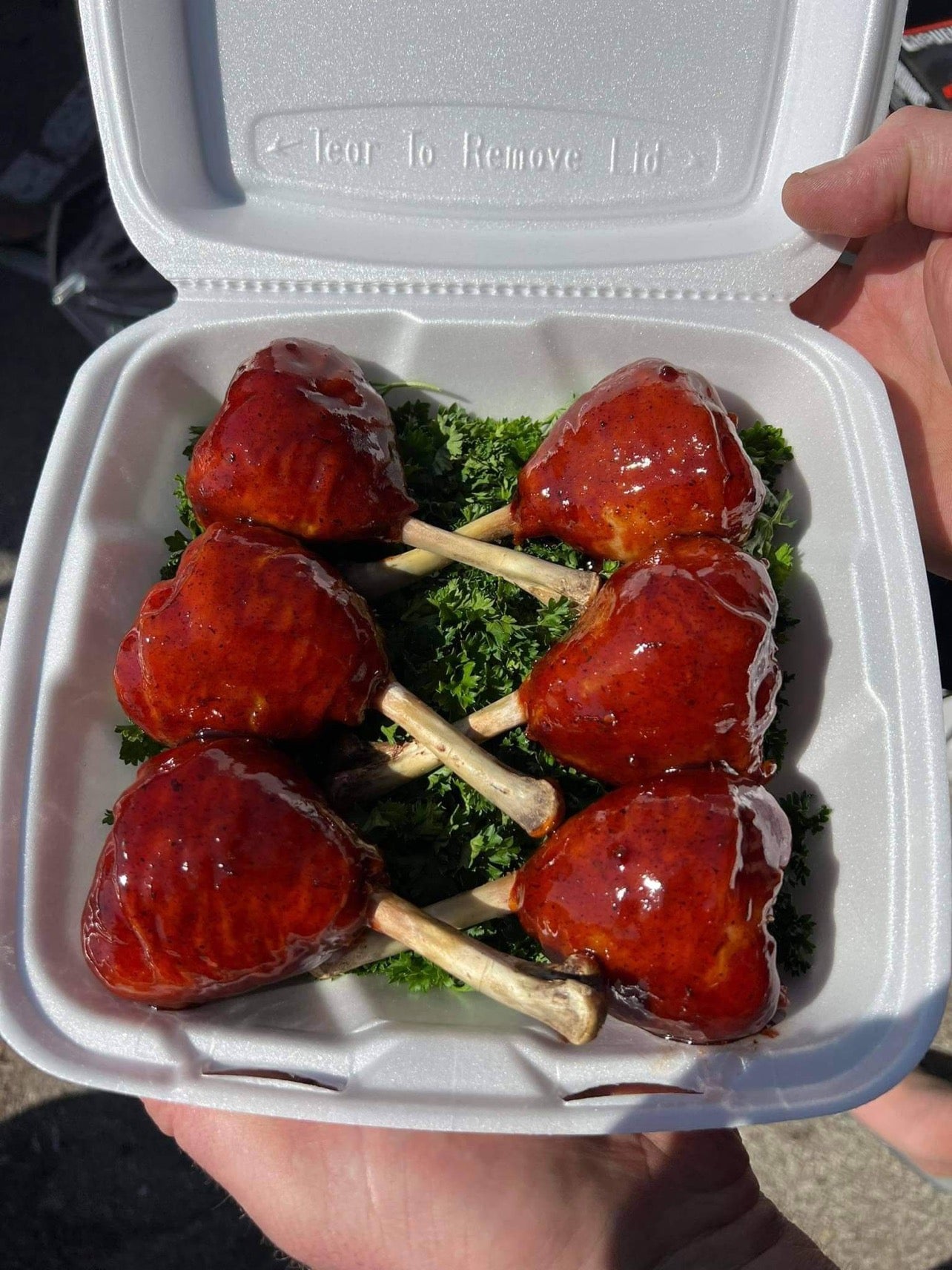Chicken Rack Holds drumsticks
