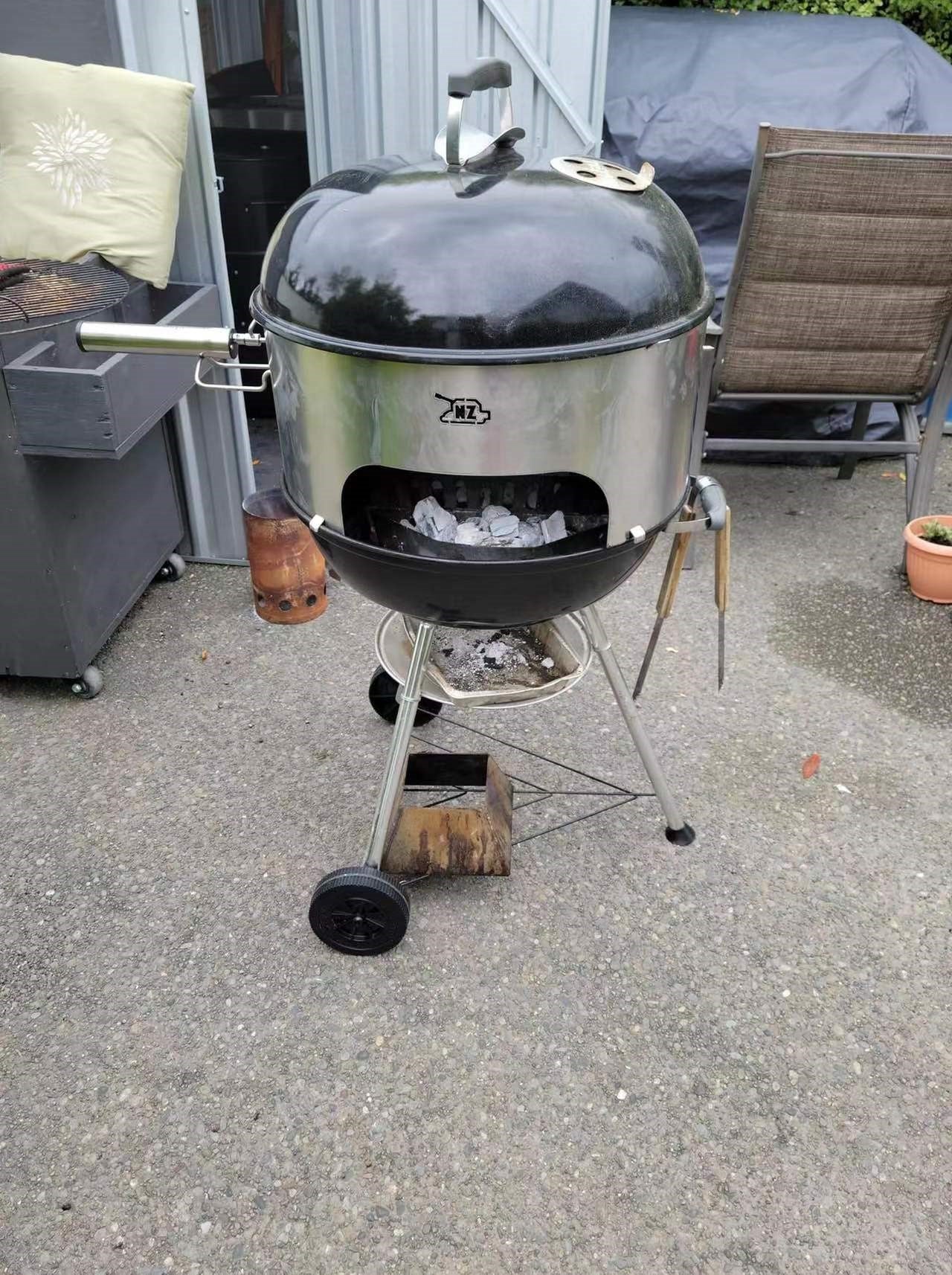 Kettle 57 Extension with rotisserie slot